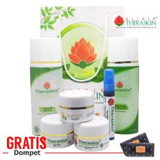 Paket Theraskin Acne Glow Whitening Untuk Atasi Jerawat + Memutihkan + Mengecilkan Pori - Pori Untuk Kulit Berminyak + Gratis Dompet