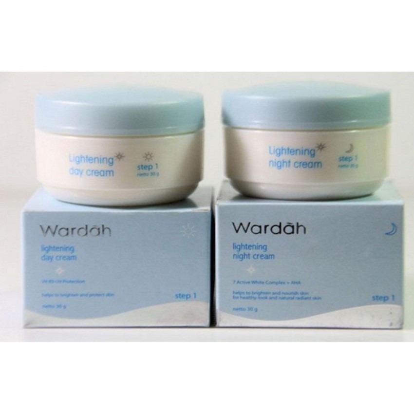 Paket Wardah Lightening Day dan Night Cream Step 1 30gr