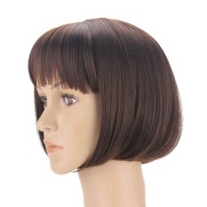 PALIGHT Fashion Wanita Bobo Pendek Lurus Rambut Wig-Intl