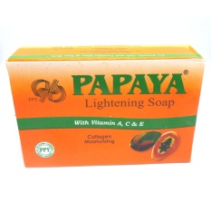 Papaya sabun lightenng soap ppy BPOM,135 gram.