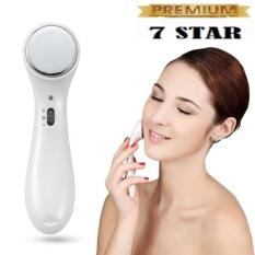 Alat Pemijat Wajah 7STAR - Setrika Wajah Microlonic Ion Pijat Wajah - Putih