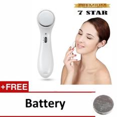Pemijat Wajah & Setrika Wajah Microlonic Ion Pijat Wajah - Putih + Gratis Baterai