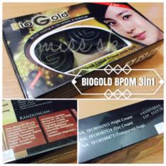 pemutih wajahPaket Bio gold Whitening Cream BPOM 3 in 1 (3in1)