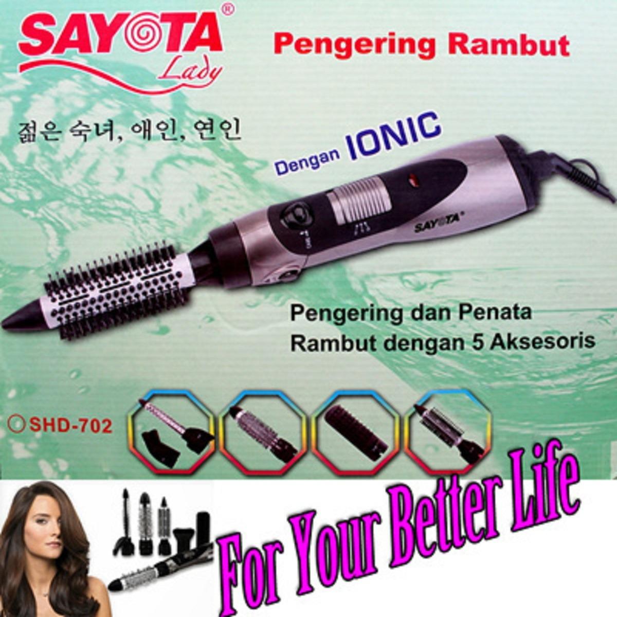 Pengering Rambut Hair Dryer Sayota SHD 702 Kuru Kuru 5in 1 Terlengkap