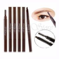 Pensil Alis & Sikat Drawing Eyebrow Brush ( Random )