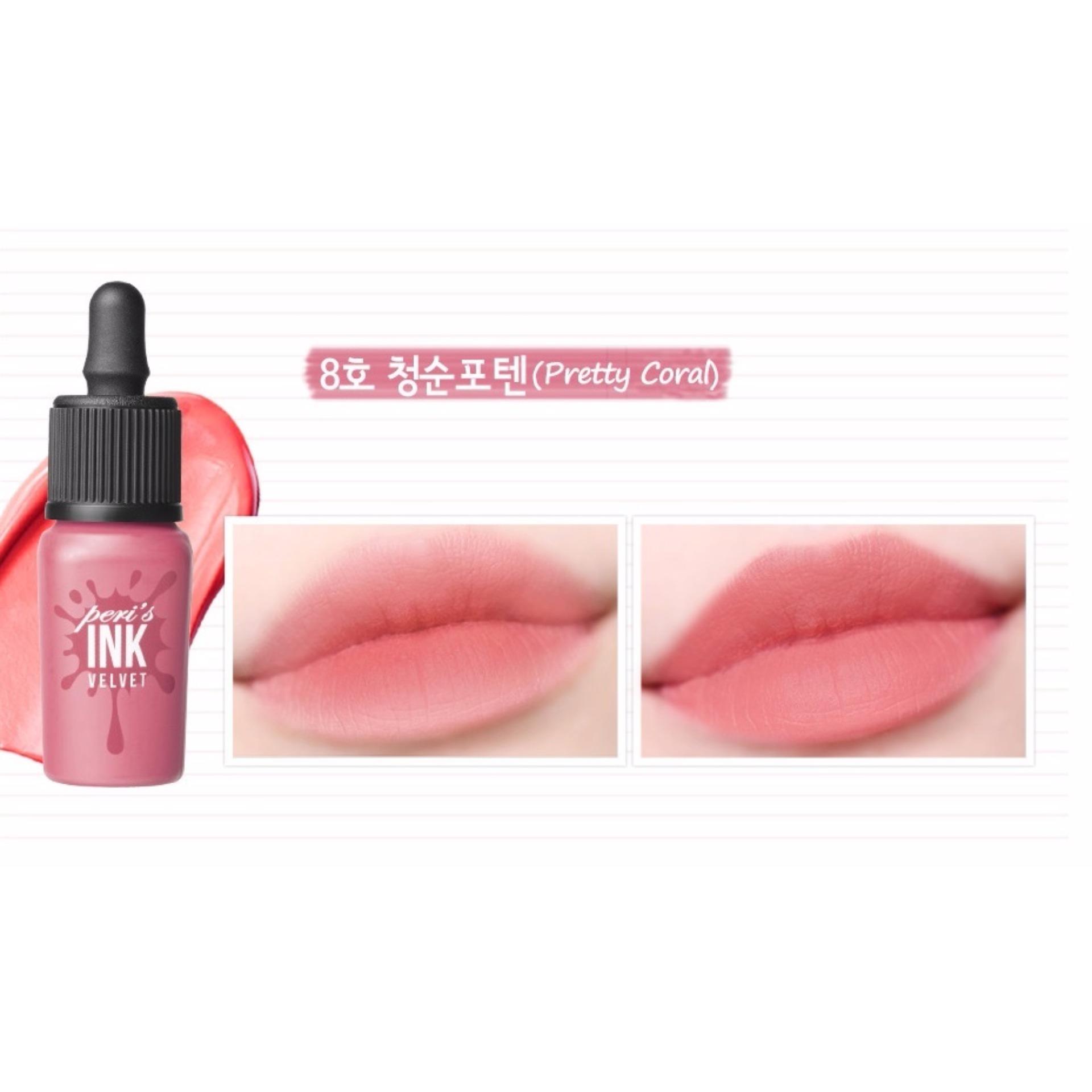 Peripera Airy Ink Velvet Limited Edition #04 Beautiful Coral Pink Original - 1 Buah