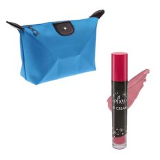 Pixy Lip Cream 01 Chic Rose Free Alisha Tas Kosmetik Mini Biru Muda RSC
