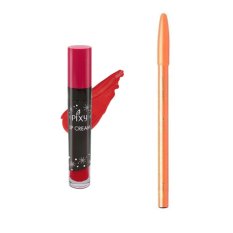 Pixy Lip Cream 02 Party Red Free Davis Eyebrow Pensil Alis Hitam