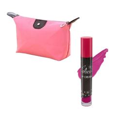 Pixy Lip Cream 04 Fun Fuchsia Free Alisha Tas Kosmetik Mini Pink