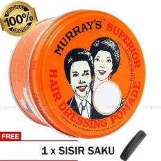 Pomade Murray's Superior 3 Oz Heavy Oilbased Hair Dressing Pomade/ Oil Based Paling Keras Strong Orange - 85gram