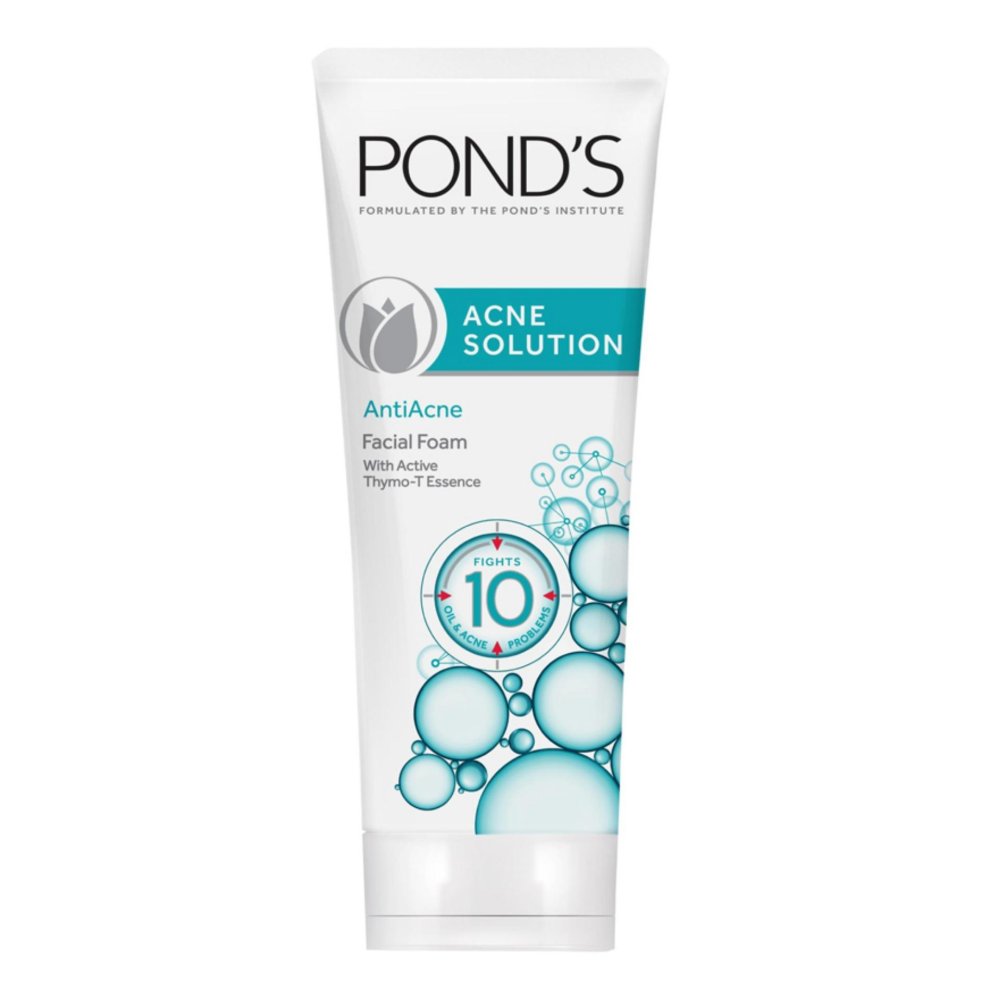 Ponds Acne Solution Facial Cleanser Foam 100gr