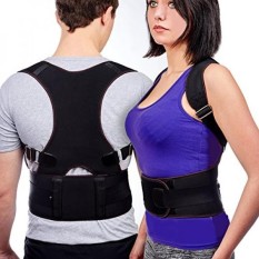 Posture Corrector Clavicle Support Brace for Women Men, Best Fully Adjustable Support Shoulder Back, Provides Lumbar Support, back support, Fix Upper Back Pain, Posture Support Improves Posture (L) - intl