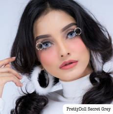 Pretty Doll Secret Eye Grey Softlens - Minus 0.00 (Normal) + Gratis Lenscase