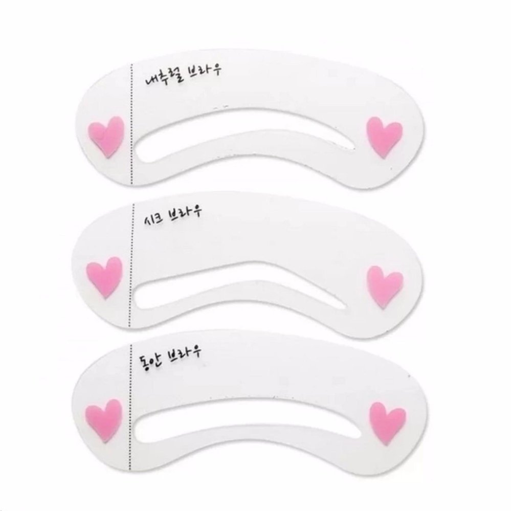 Prime Cetakan Alis Mini Brow Class - Eyebrow Stencil - Isi 3 Pcs