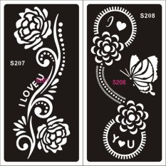 Pro 1 Sheet Hand-Painted Hollow Mold Inkjet Tattoo Henna Templates Stickers For DIY Tools Professional New Body Painting Kit