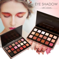 Profesional 18 Penuh Warna Shimmer Matte Pigment Diamond Mineral Glitter Makeup Kosmetik Palet eyeshadow Set (1 # Bright LUX) -Intl