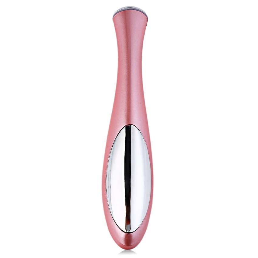 Professional Eye Massage Stick Eyes Wrinkle Removing Pen BlackEyeMassage Instrument Vibration Beauty Pen (Pink)