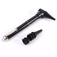 Profesional Pembesar Speculum Klinis Pen Gaya Diagnostik LEDLight Ear Care Set Otoscope Ear Periksa Produk Telinga Alat Bersih (Ukuran: Satu Ukuran, Warna: Hitam)-Intl