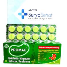 PROMAG Strip isi 12 Tablet Obat Maag - Perih - Kembung - Nyeri Ulu Hati