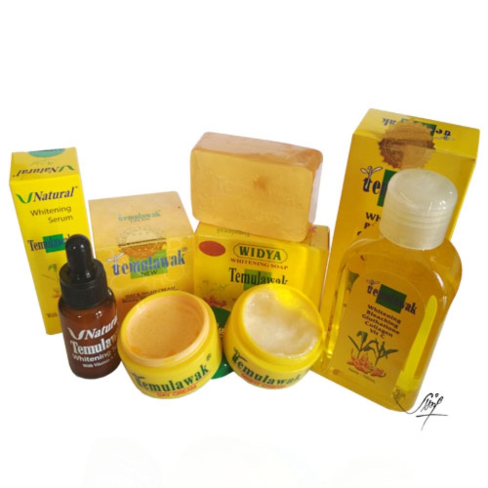 [ PROMO ] Paket Super Hemat Cream Temulawak Original Hologram Gold SUPER - Temulawak Cream Asli Malaysia ( Cream, Sabun, Toner dan Serum )