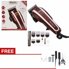 Promo Wahl Alat Cukur Rambut 5 Star Series ICON-Merah/ Gratis Gunting 7 IN 1 - KOMPLIT