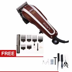 Promo Wahl Alat Cukur Rambut 5 Star Series ICON-Merah/ Gratis Gunting 7 IN 1 - KOMPLIT