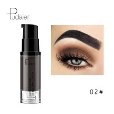 Pudaier Merek Mata Brow Tint Cosmetics Alami Panjang Abadi Cat Alis Peningkat Coklat Pensil Alis Hitam Gel Riasan #2 -Internasional