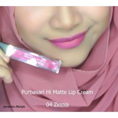 Purbasari Hi Matte Lip Cream - warna 04. Zinnia