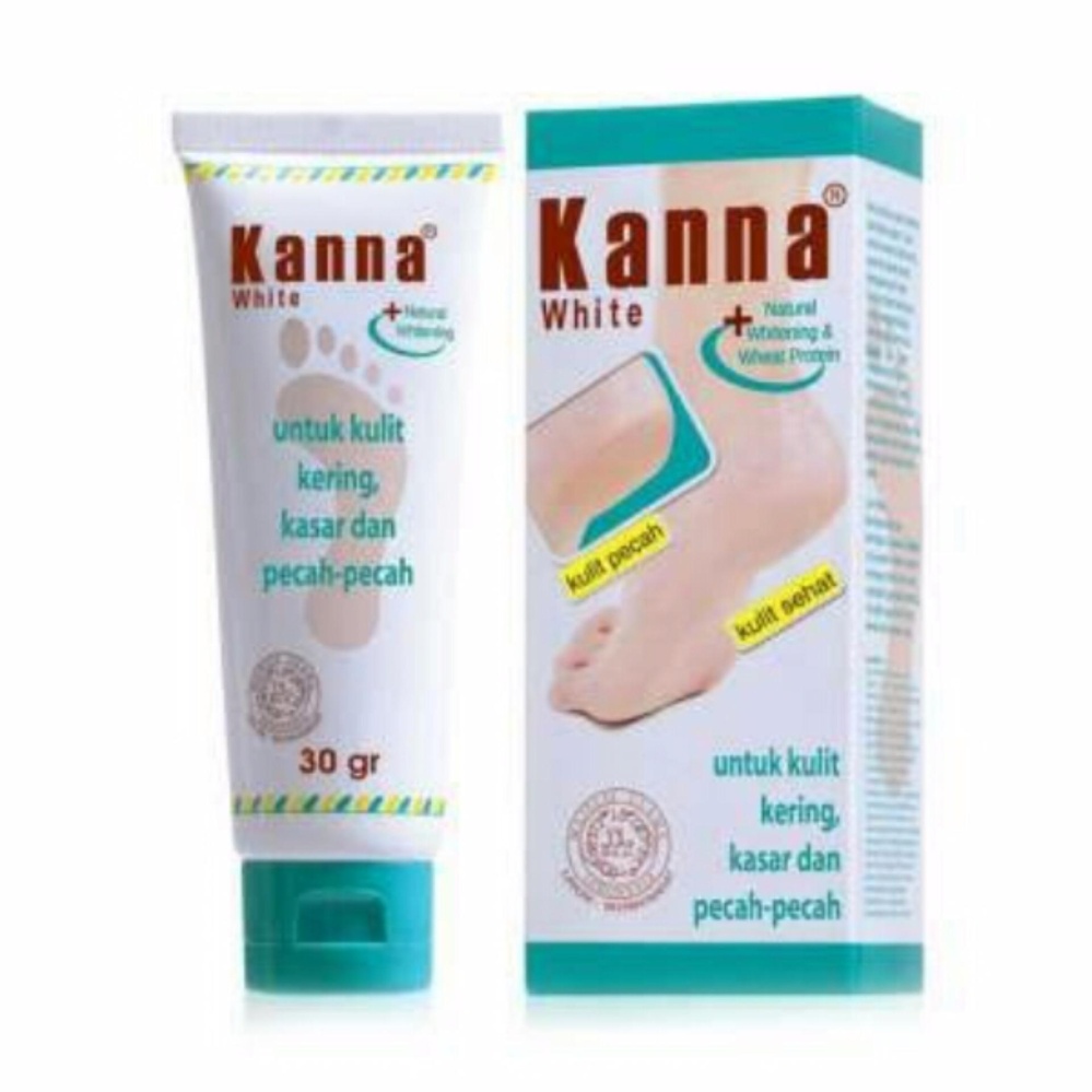 Purbasari Kanna White - Penghalus Kulit Kaki Dari Pecah-Pecah dan Kasar - 30gr