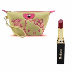 Purbasari Lipstick Color Matte 93 Free Alisha Tas Kosmetik Mini 202-Hijau Tosca