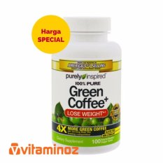 Purely Inspired 100% Pure Green Coffee 100 vcap /weight loss