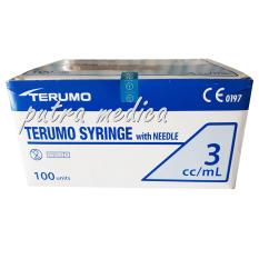 Putra Medica Terumo Disposable Syringe 3ml - 1box / Spuit / Spuilt / Alat Suntik / Injection / Suntikan