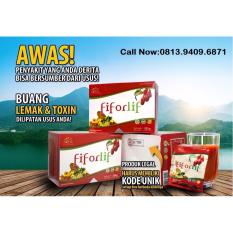 SaSaSlim Fiforlif Original - Pencernaan Sehat Terbebas dari Kanker Usus 1 box @15 sachet