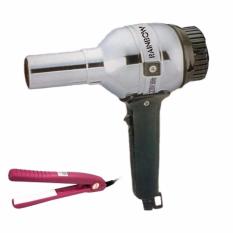 Rainbow Hair Dryer - Pengering Rambut + Catok Mini Pink