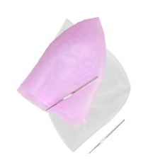 Reusable Hair Coloring Hairdressing Highlighting Pewarna Cap Hook Frosting Rambut Aksesoris-Intl