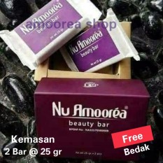 Sabun Amoorea Solusi Masalah Kulit Berjerawat, Flek dan Bopeng Kemasan 1 Box (2 Bar @ 25gr) Free Beauty Powder