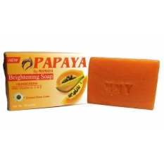 Sabun Papaya By MAMAYA Brightening Soap With Suscreen - Sabun Pemutih Wajah Pepaya