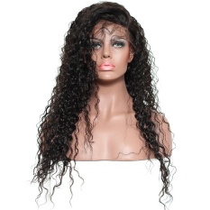 SDP 250% Density Curly Lace Rambut Wig Pre Plucked Brazilian Remy Rambut Honey Queen Dikelantang Knot Palsu Rambut 18 Inci-Intl