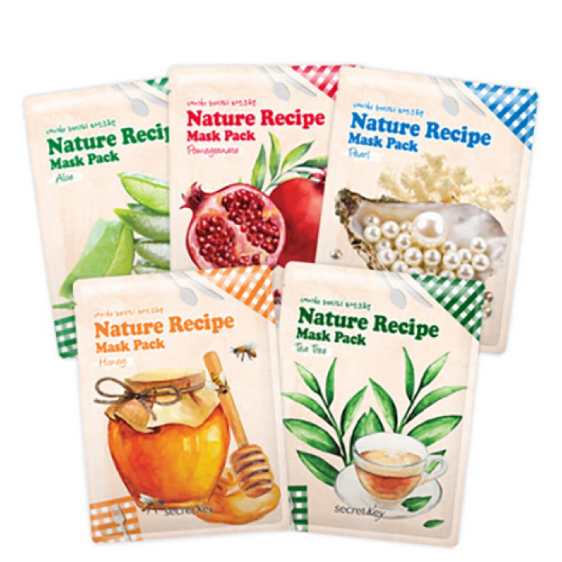 [Secret Key] Nature Recipe Mask Pack 5P - Pearl