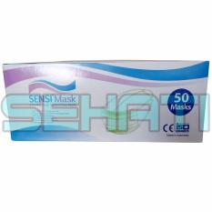Sensi Masker 50's 3 Ply Headloop Surgical Face Mask Hijab - Masker Jilbab, Masker Wajah, Sensi Mask, Masker Kesehatan, Masker Bedah