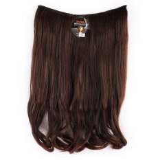 Seven 7 Revolution Hair Clip Short Wavy Big Layer 50 cm - Coklat Tua Dark Brown / Hairclip Korea