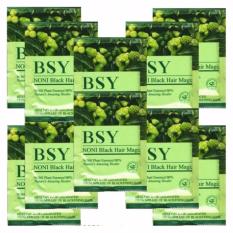 Shampo BSN NONI – 10 Sachet Natural Black Hair BPOM RI, ASLI HERBAL Teknologi USA Grosir BSY Original