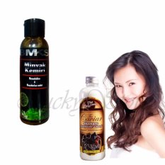 Shampoo Caviar Shampo Kuda BPOM + Free BMKS Minyak Kemiri Penyubur dan Penghitam Rambut BPOM - 100ml