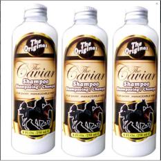 Shampoo Caviar - Shampo Kuda Menguatkan Dan Menebalkan Rambut BPOM - 250 ml - 3 Botol
