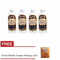 Shampoo Caviar Shampo Kuda Sudah BPOM 4 Botol - Gratis Naturgo 1 Pcs