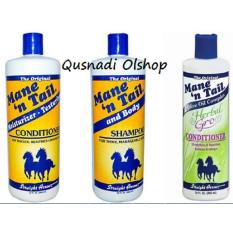 MANE 'N TAIL Shampo Kuda Herbal Alami Asli Original Melembabkan & Mengatasi Gatal Pada Kulit Kepala Mengatasi Rambut Rontok Kusam Kering Lepek Shampo Kuda Mengkilaukan Rambut Sehat dan tEBAL