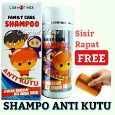 Central Ploso Shampoo Paket Pembasmi Kutu Shampo Anti Kutu + Sisir rapat / serit / Sampo Lice / Shampo Anti Lice / Kutu Rambut / Obat Kutu