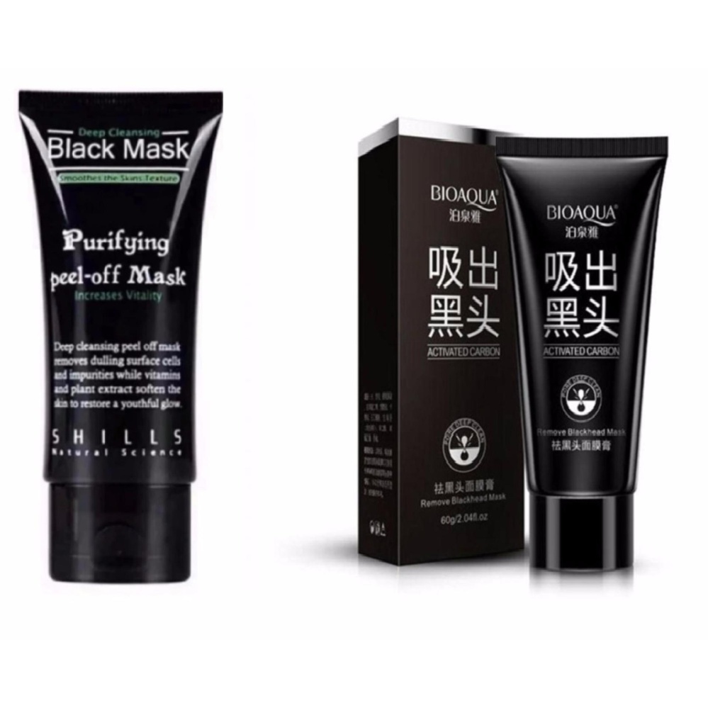 Shills Black Mask Kiss Beauty Deep Cleansing Acne Purifying Peel-off / Masker Wajah dan Komedo - 1 Buah + BIOAQUA Carbon Remove Blackhead / Charcoal Mask / Black Mask / Masker Lumpur - 1 Buah Shills Black Mask Kiss Beauty Deep Cleansing Acne Purifying Peel-off / Masker Wajah dan Komedo - 1 Buah + BIOAQUA Carbon Remove Blackhead / Charcoal Mask / Black Mask / Masker Lumpur - 1 Buah