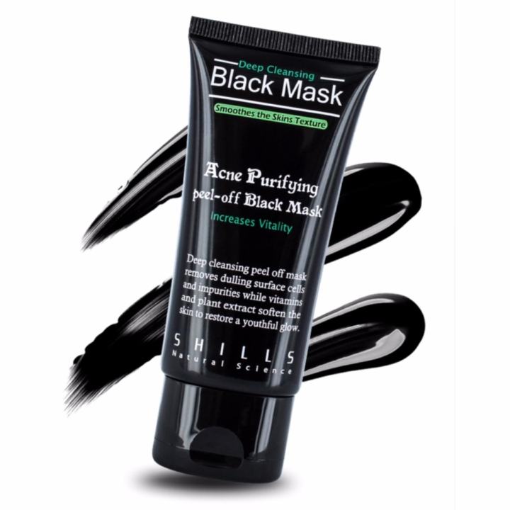 Shills Peel-off Black Mask Activated Carbon Masker Hitam Karbon
