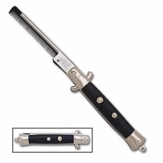 Sisir Lipat Sisir Saku Folding Comb Folding Pocket Comb Switchblade Comb - Black